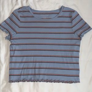 American eagle striped crop top